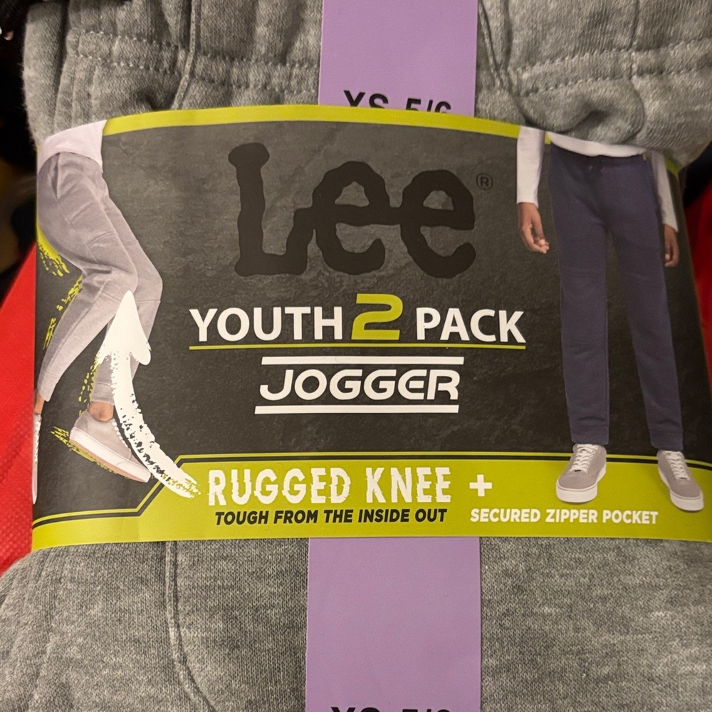 Lee Youth Jogger 2 Pack - Heather Gray